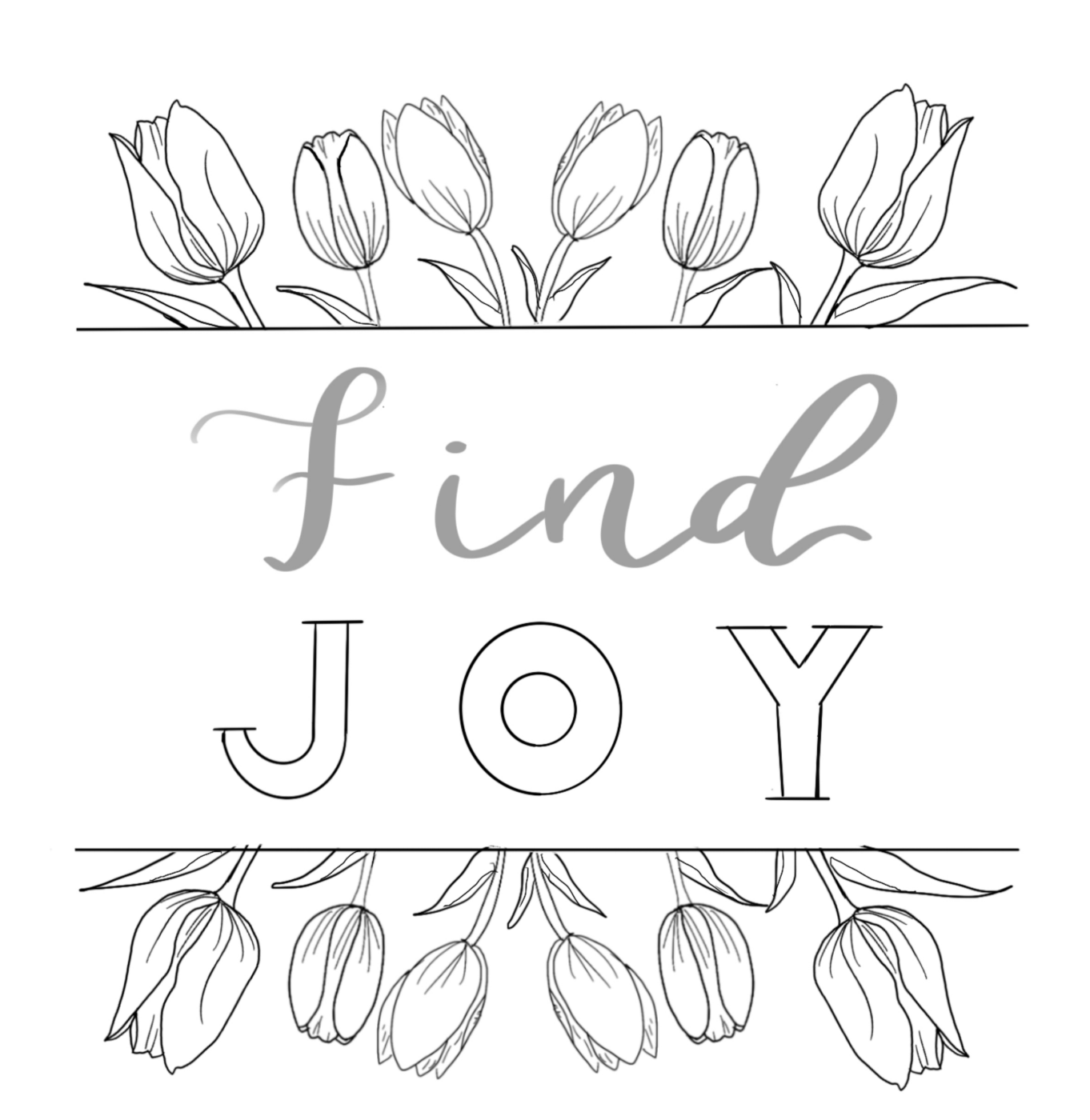 Find Joy - Free Coloring Page
