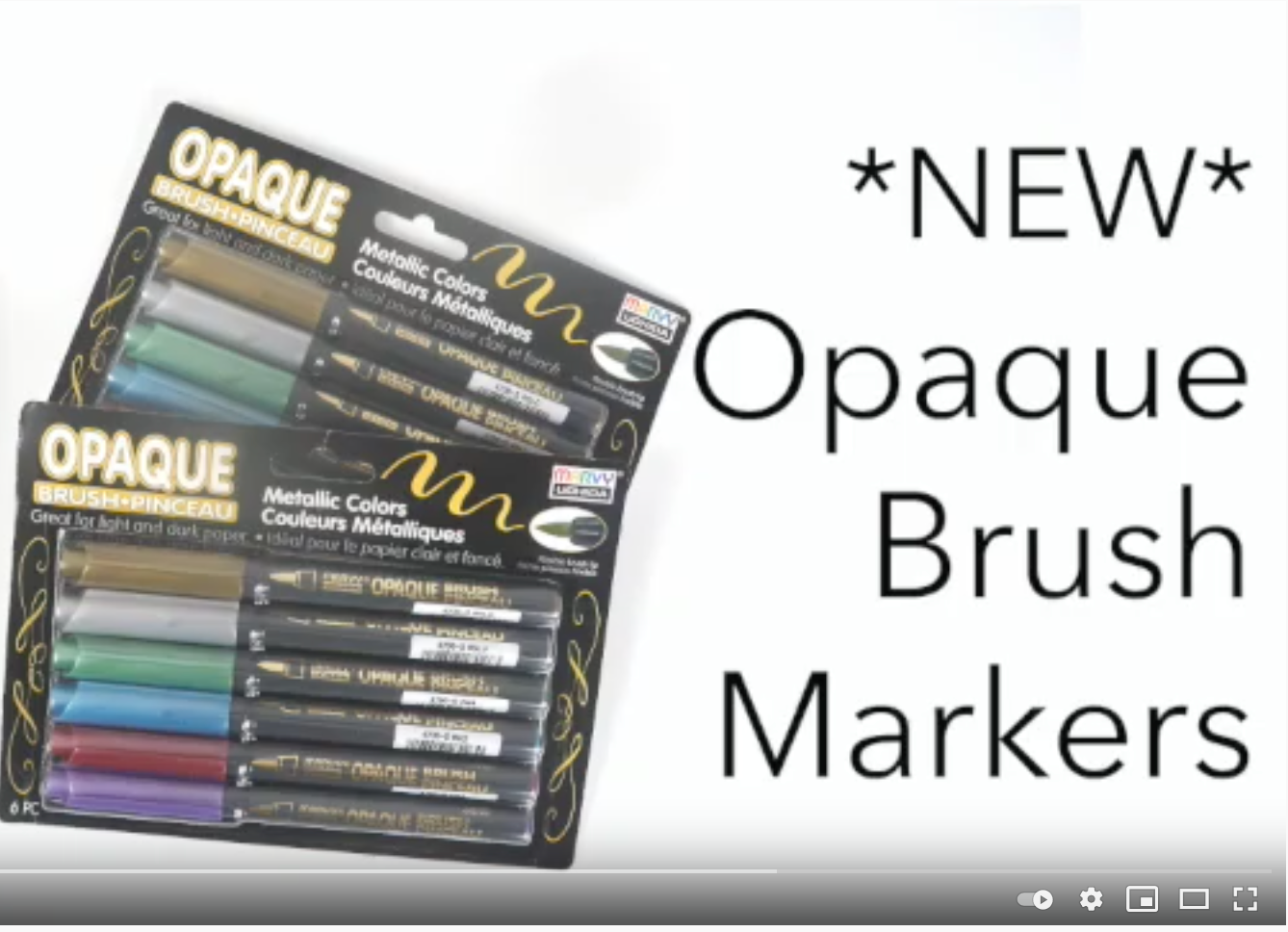 Opaque Brush Markers