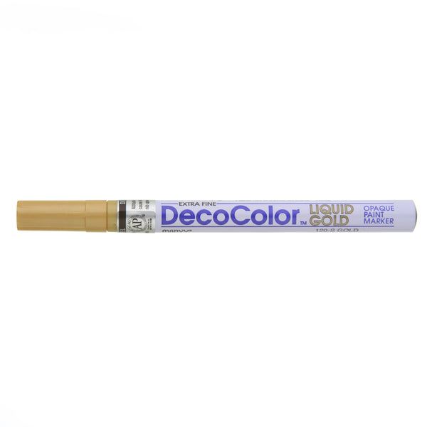 DECOCOLOR® LIQUID GOLD/SILVER PAINT MARKER EXTRA FINE DECOCOLOR® LIQUID GOLD/SILVER PAINT MARKER EXTRA FINE