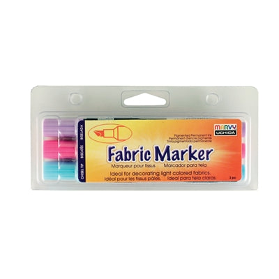 MARVY® FABRIC MARKER CHISEL TIP - FLUORESCENT SET MARVY® FABRIC MARKER CHISEL TIP - FLUORESCENT SET