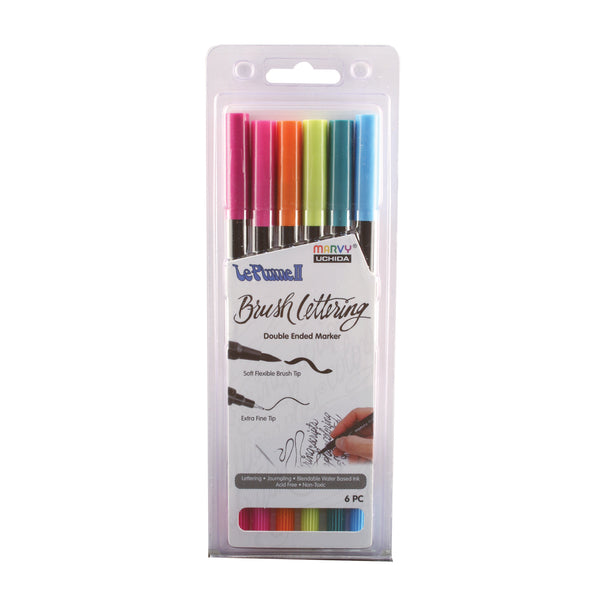 BRUSH LETTERING LE PLUME II 6 PIECE BRIGHT SET BRUSH LETTERING LE PLUME II 6 PIECE BRIGHT SET