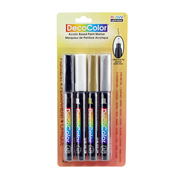DECOCOLOR® ACRYLIC 4 PC EXTRA FINE SET B DECOCOLOR® ACRYLIC 4 PC EXTRA FINE SET B