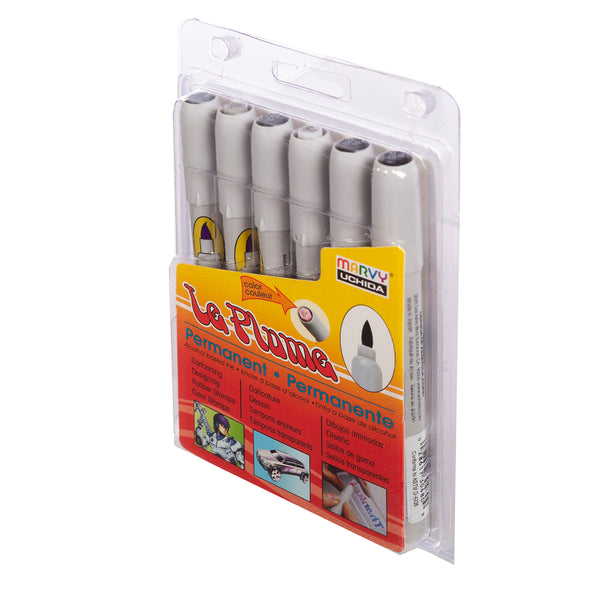 LE PLUME PERMANENT 6 PIECE NEUTRAL GREY SET LE PLUME PERMANENT 6 PIECE NEUTRAL GREY SET