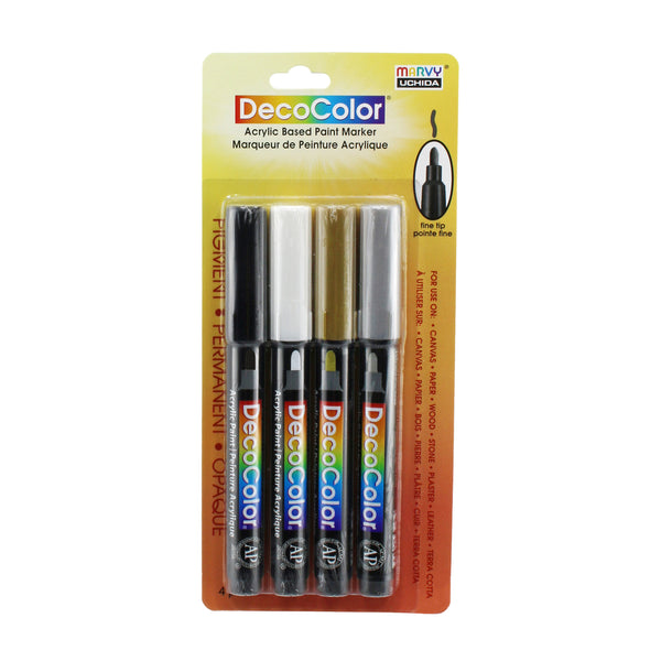 DECOCOLOR® ACRYLIC 4 PC FINE CLASSIC SET DECOCOLOR® ACRYLIC 4 PC FINE CLASSIC SET