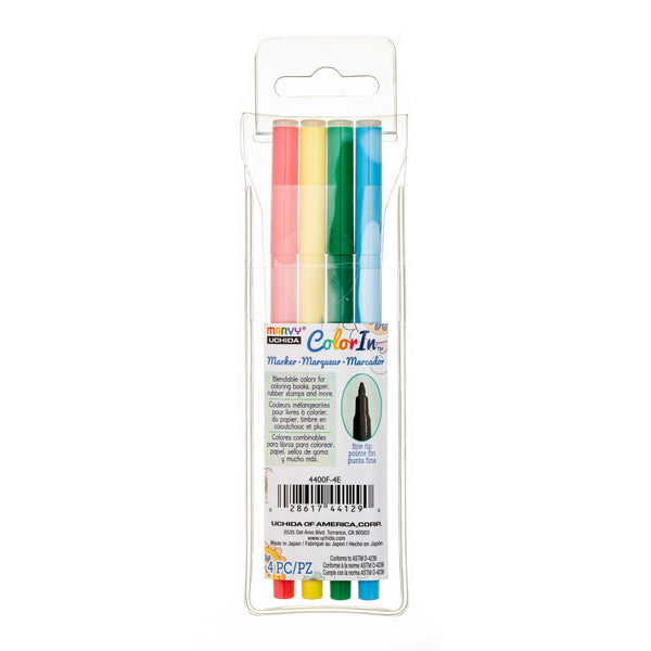 COLOR IN FINE MARKER - BOLD 4 PC SET COLOR IN FINE MARKER - BOLD 4 PC SET