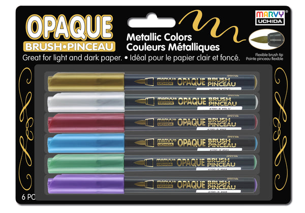 MARVY UCHIDA OPAQUE BRUSH 6 PIECE SET MARVY UCHIDA OPAQUE BRUSH 6 PIECE SET