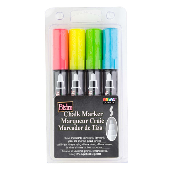 BISTRO CHALK MARKER BROAD TIP SET 4A BISTRO CHALK MARKER BROAD TIP SET 4A