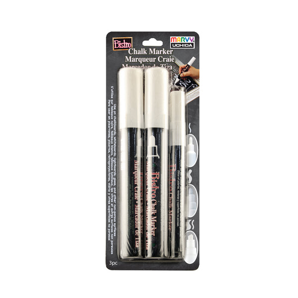 BISTRO CHALK MARKER COMBO CHISEL, BROAD AND FINE SET BISTRO CHALK MARKER COMBO CHISEL, BROAD AND FINE SET