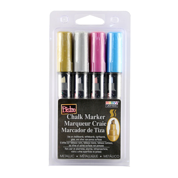 BISTRO CHALK METALLIC MARKER CHISEL TIP SET BISTRO CHALK METALLIC MARKER CHISEL TIP SET