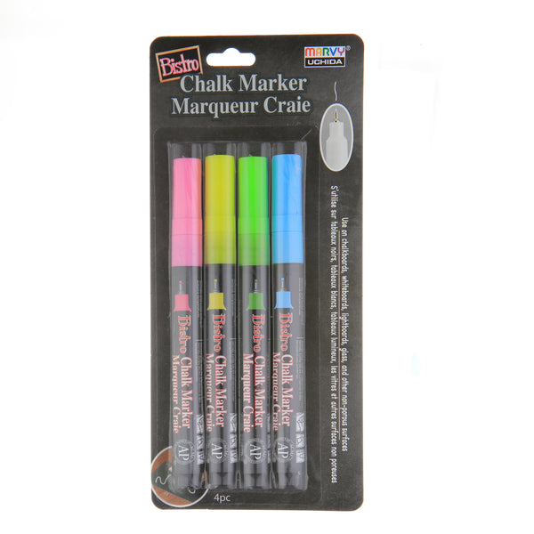 BISTRO CHALK MARKER EXTRA FINE POINT SET 4A BISTRO CHALK MARKER EXTRA FINE POINT SET 4A
