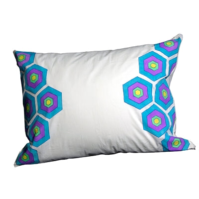 Hexagon Patterned Pillow