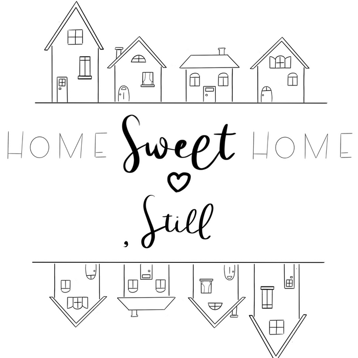 Home Sweet Home - Free Coloring Page