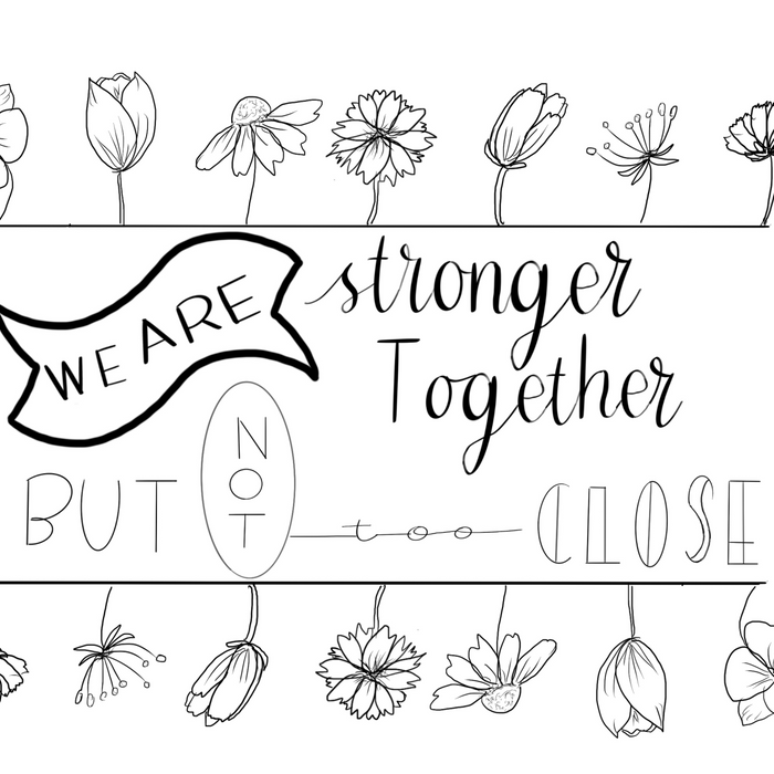 Stronger Together - Free Coloring Page