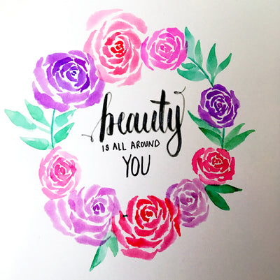 How To Watercolor a Rose With Markers