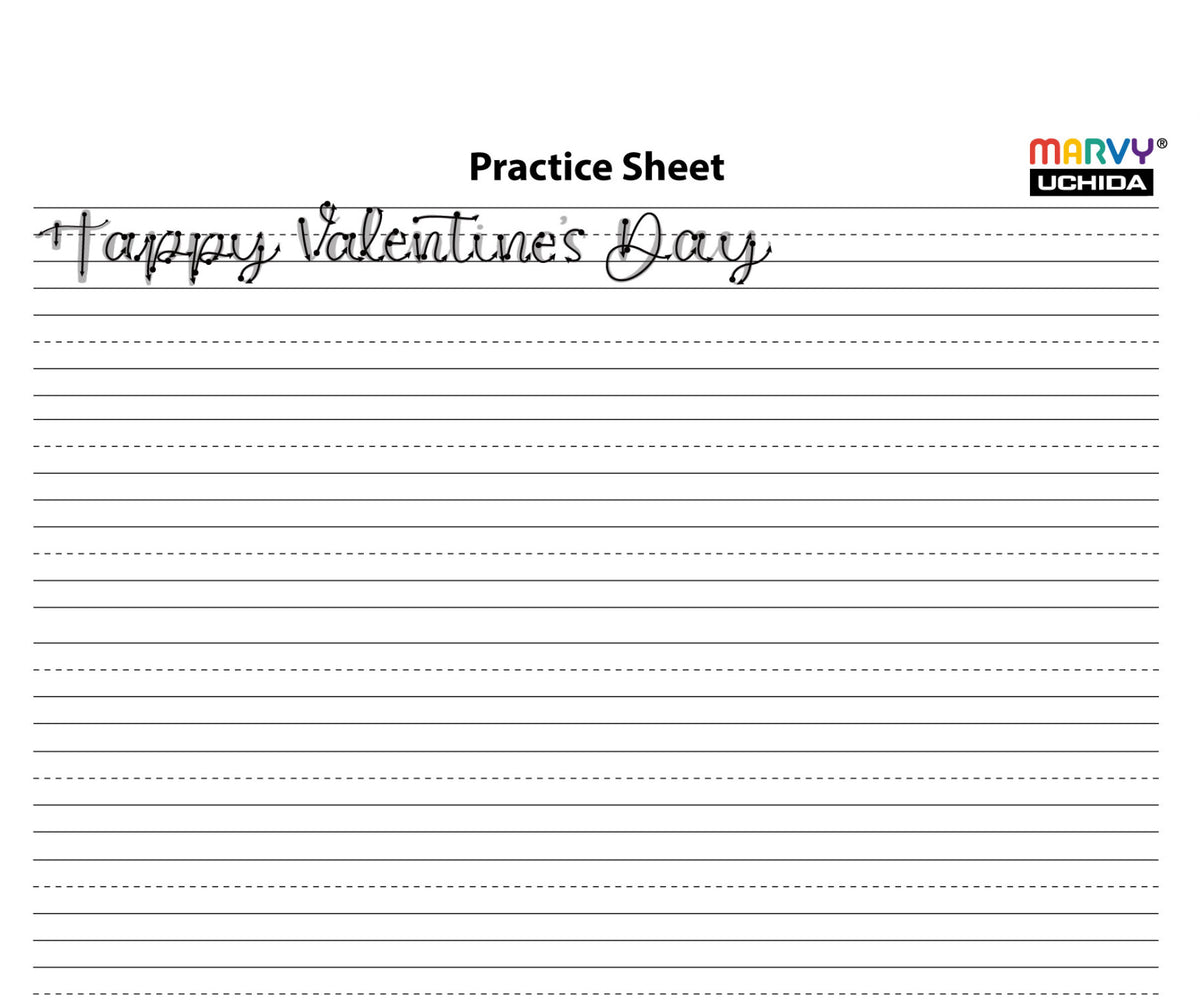 Lettering Practice Sheets — Marvy Uchida