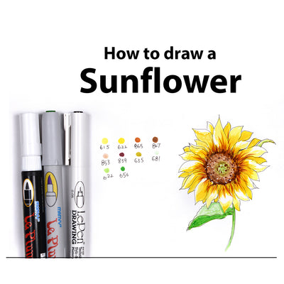 How to draw a Sunflower Video