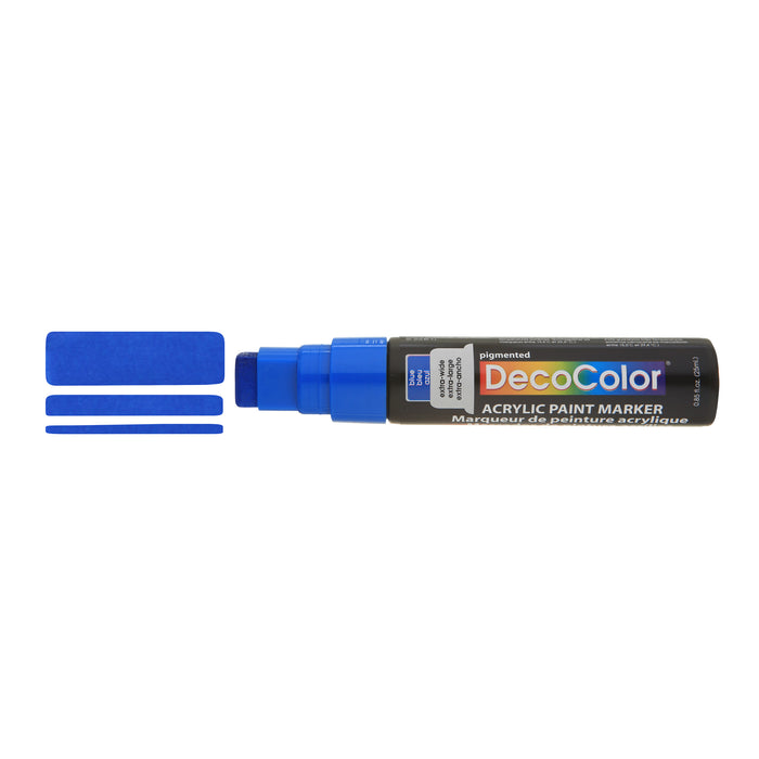 Marvy Uchida Jumbo Point Acrylic Paint Marker, Blue, 1/Pack 