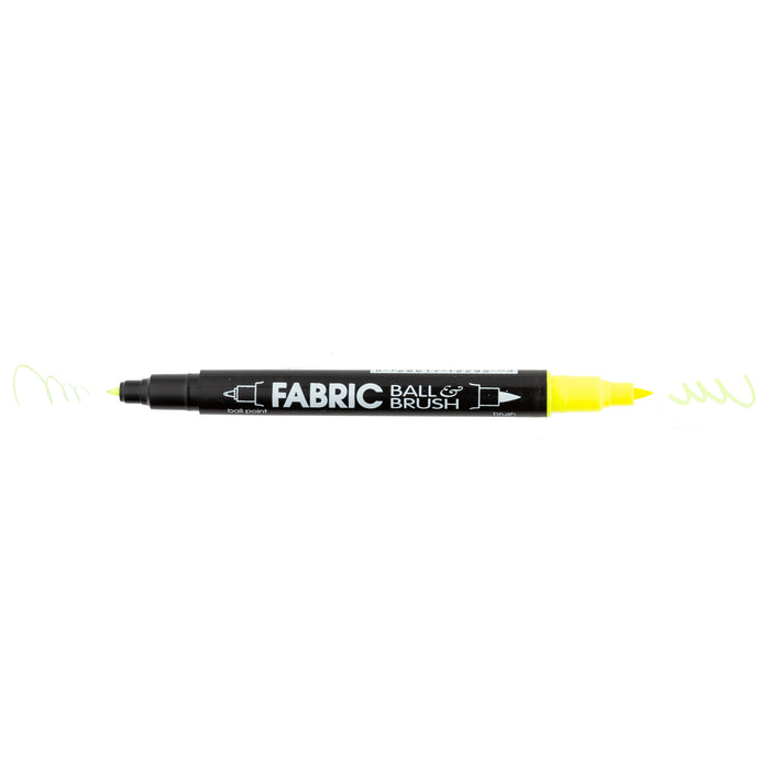 FABRIC BALL AND BRUSH - FLUORESCENT COLORS