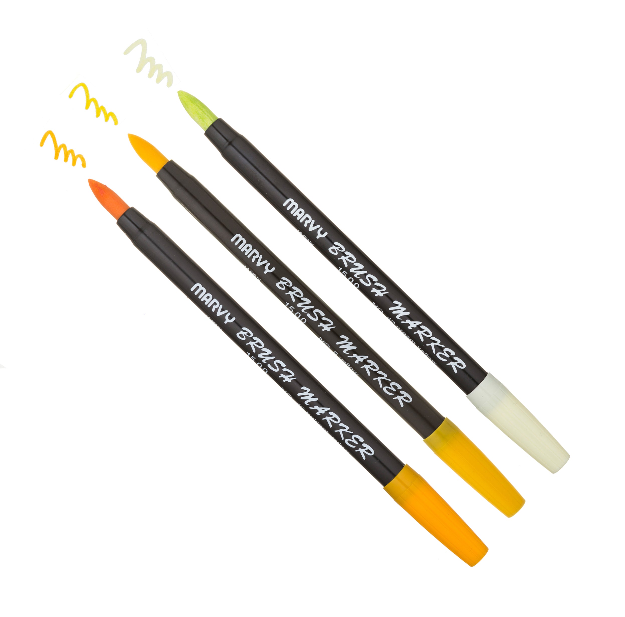 BRUSH MARKER - YELLOWS — Marvy Uchida