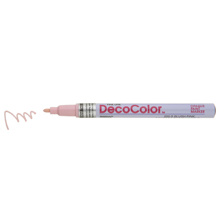 Uchida 200-6B Decocolor Fine Point Paint Marker Set, Pastel Colors, 6pc Set