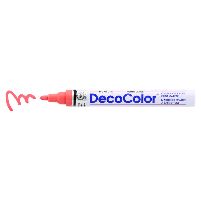 Permanent Markers - DecoColor Paint Markers for Metal, Glass Marker,  Leather Etc.