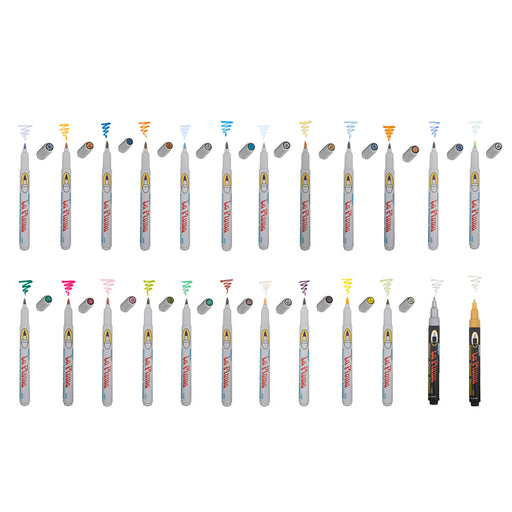 Marvy Uchida 1122 Le Plume II Watercolor Markers #43 - Brilliance Yellow -  Scrapbooking Made Simple