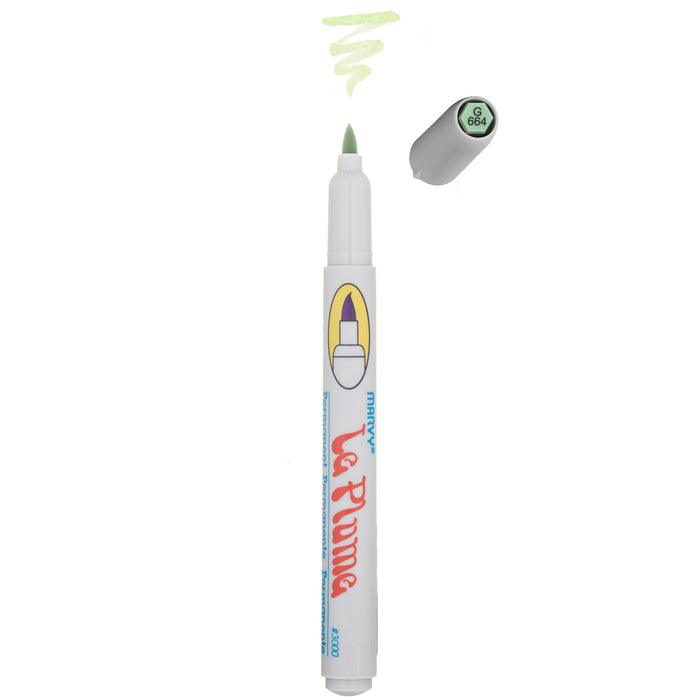 LE PLUME PERMANENT MARKERS - GREENS