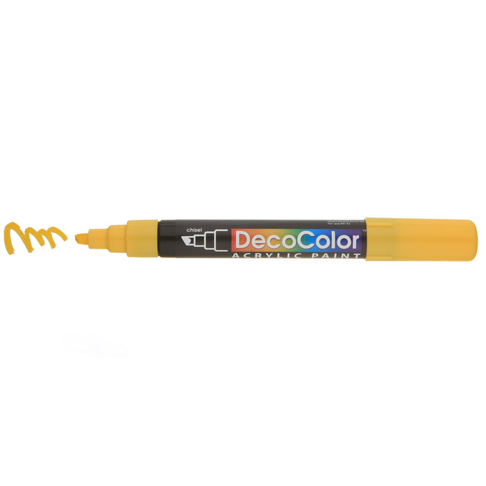 Marvy Decocolor Acrylic Chisel Tip Set of 4- Primary Colors