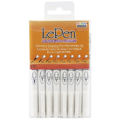 Uchida Le Pens Multicolor Set - 36 Colors Complete Set - Le Pen Pens for  Journaling - Smudge Proof Fine Pens for Writing, Drawing - 0.3 Fine Line Lepen  Pen Set - Yahoo Shopping