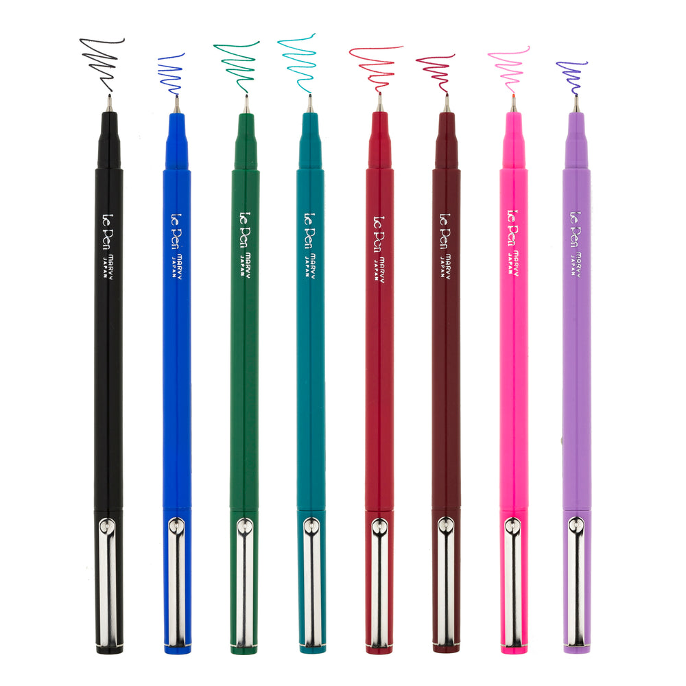 Uchida Dark Grey Le Pen .3mm Micro EX Fine Synthetic Point 12 Pens