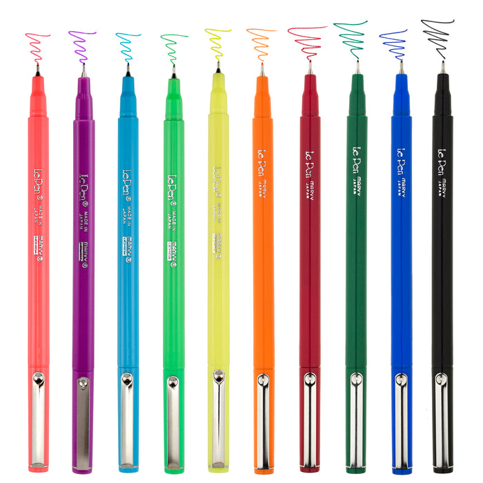  UCHIDA 6 Piece Le Neon Pen Art Supplies, 6 Count (Pack of 1),  Fluorescent : Office Products