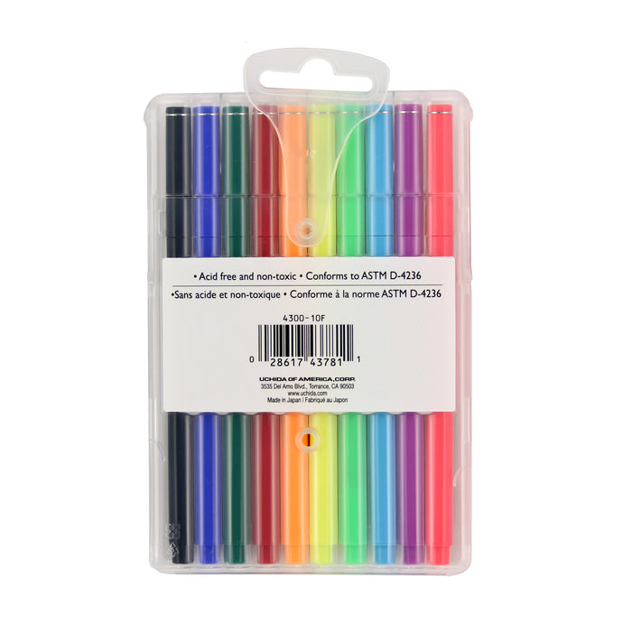 Uchida Marvy (4300-6) 6 Piece Le Pen Set, Neon or Pastel (Choose