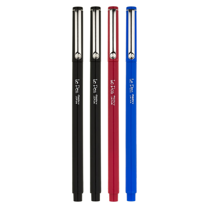 Le Pen Set .03mm Point 4/Pkg-Black/Red/Blue/Green