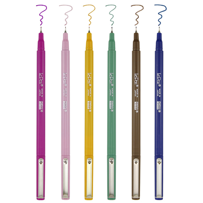 Marvy Le Pen Set of 6- Retro Colors (4300-6R)