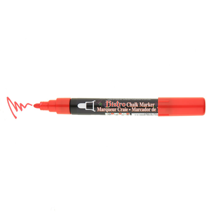 2 Colors Per Pack Fabric Chalk Markers (Red, White) 2 Pack, Red
