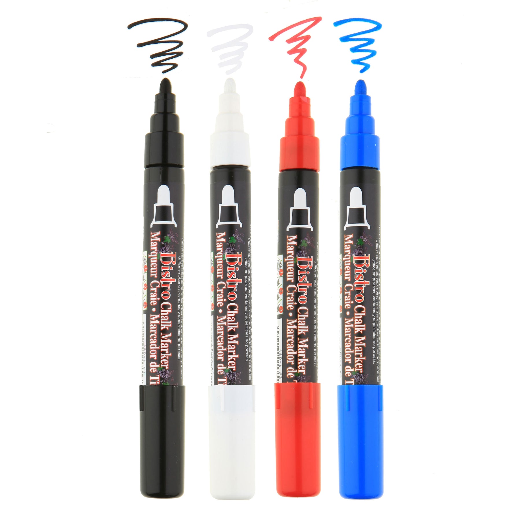 Chalk Pen, line 8 mm, assorted colours, 8 pc/ 1 pack