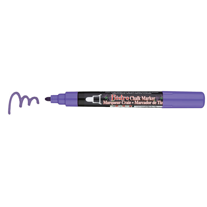 Marvy Bistro Chalk Marker, Assorted Colors, 6 mm - 4 pack