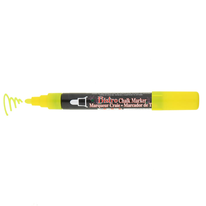 Uchida Fine Point Bistro Chalk Marker - Fluorescent Yellow
