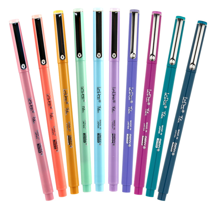 Marvy Uchida Le Pastel Pen Set 4300,Multicolor,Great for notes, planners  and journaling,Smooth and