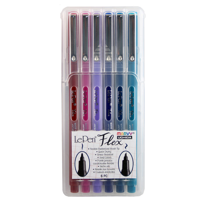  Uchida Of America Le Pen Flex Pastel Colors Art Supplies, 6  Count (Pack of 1) : Arts, Crafts & Sewing