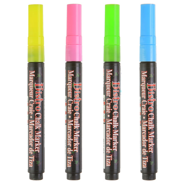 BISTRO CHALK MARKER FINE POINT SET 4A