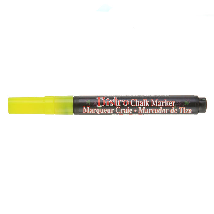  JPD526481NYA  Marvy Uchida Jumbo-Point Liquid Chalk Markers -  Erasable - Dustless - Neon Yellow - 2 Pack