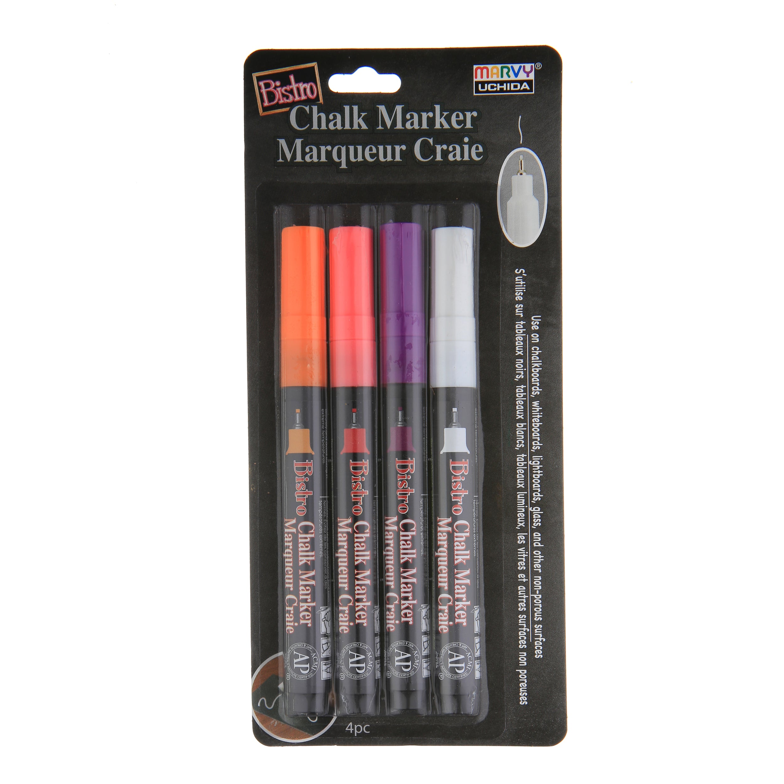 BISTRO CHALK MARKER FINE POINT SET 4H — Marvy Uchida