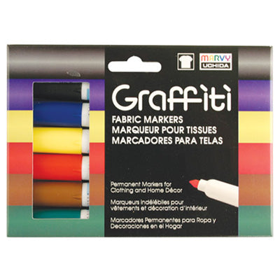 Marvy Uchida 30ct Graffiti Fabric Markers