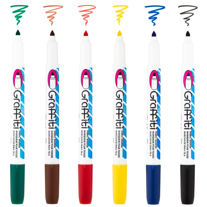 Buy Fabric Pens  Textile Marker for shoes, t-shirts, totebags, birthday  crafts - Life of Colour