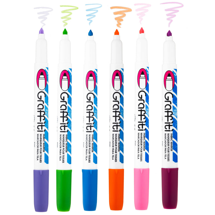 Marvy Graffiti Fabric Markers - UCH56030A