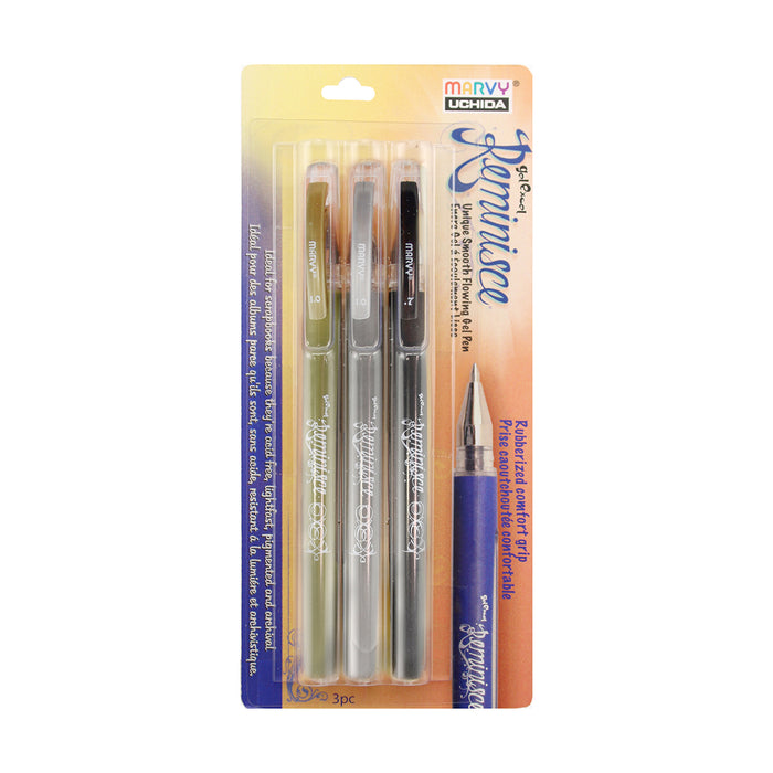 Marvy Uchida Gel Pens 0.7 mm White 2/Pack (65310824a) 65310824A