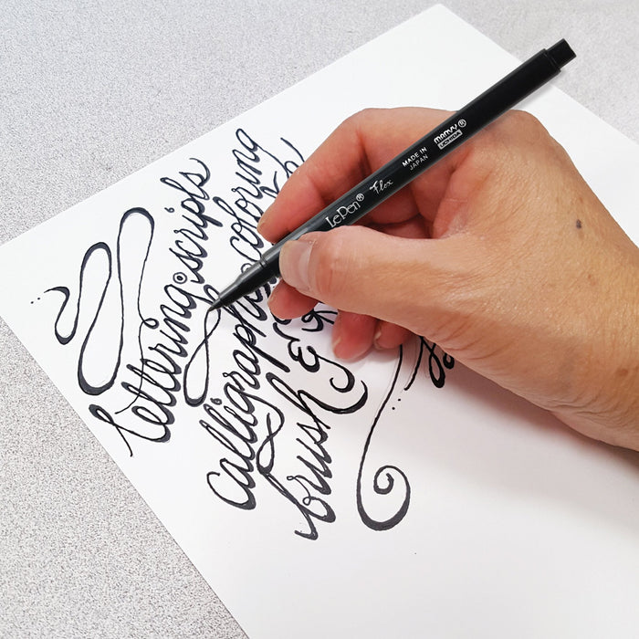  Marvy Uchida Le Flex 10 Piece Set Writing Pen, Pastel